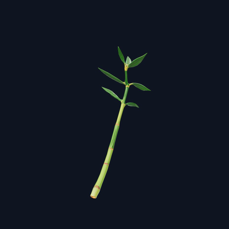 Green Bamboo Stick model pack