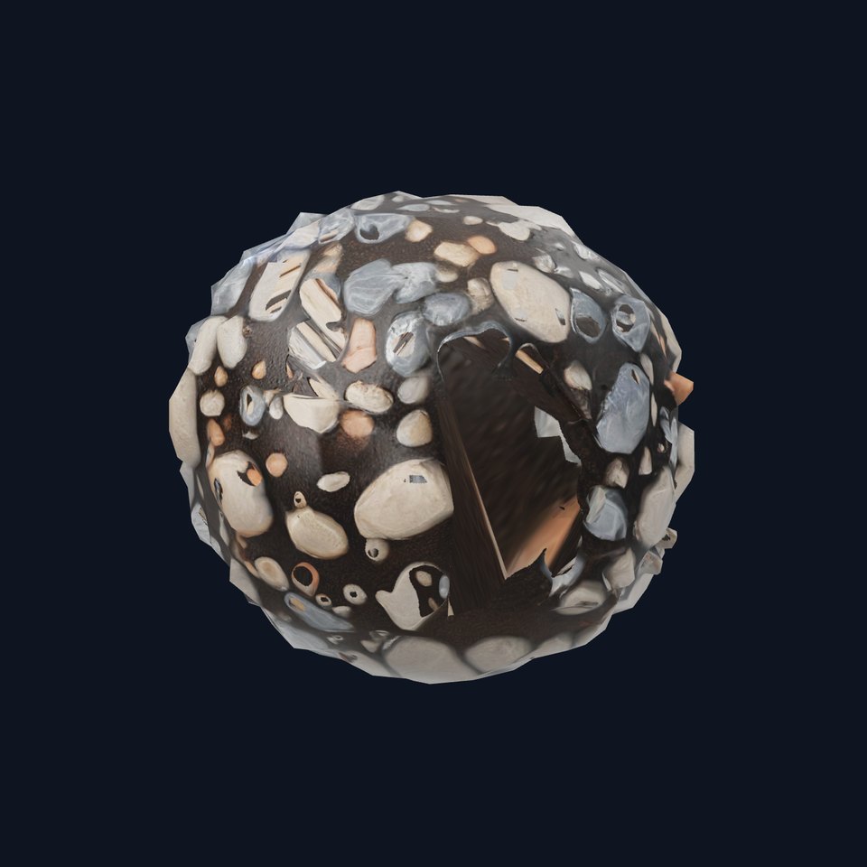 Pebble Stone Texture model pack