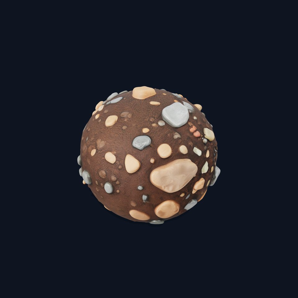 Rocky Terrain Sphere model pack