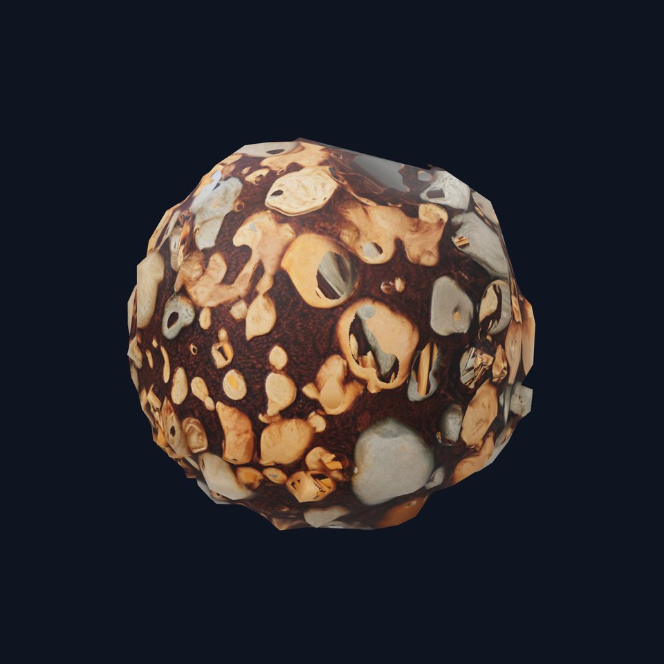 Natural Pebble Surface model pack