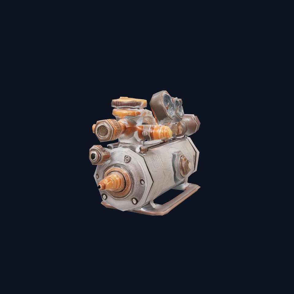 Industrial Brass Gauge model pack