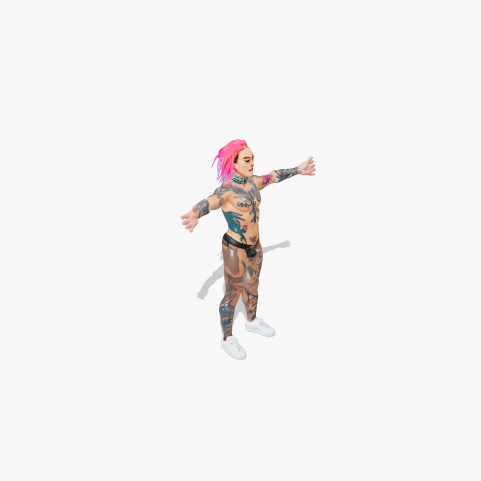 Dynamic Tattooed Figure model pack