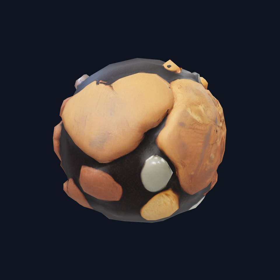 Earthy Stone Sphere model pack