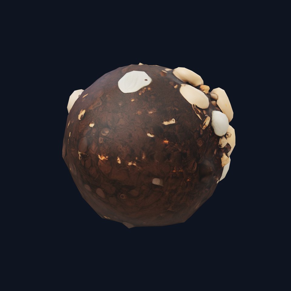 Earthy Pebble Sphere model pack