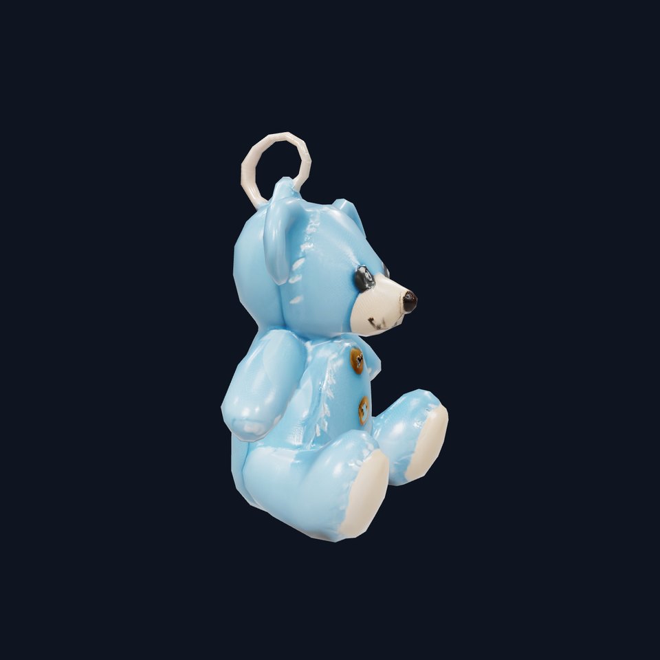 Blue Plush Teddy model pack