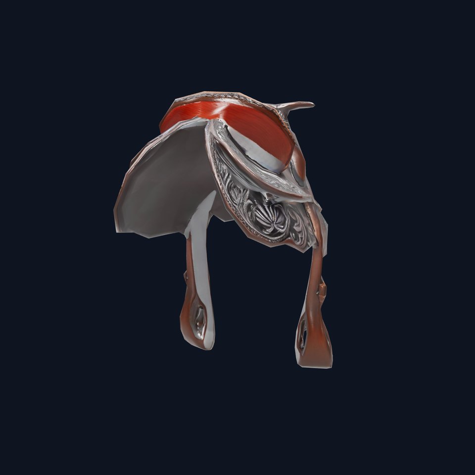 Elegant Western Saddle model pack