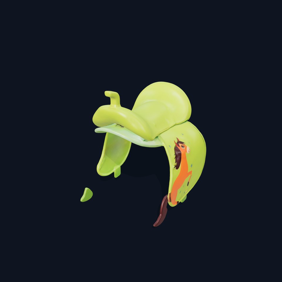 Vibrant Kids Saddle model pack