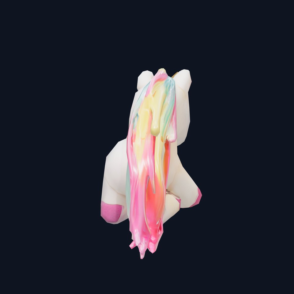 Rainbow Unicorn Plush model pack