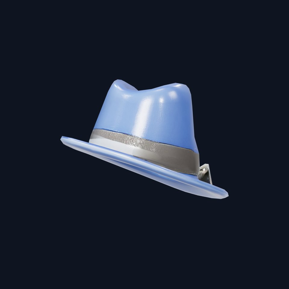 Classic Blue Fedora model pack