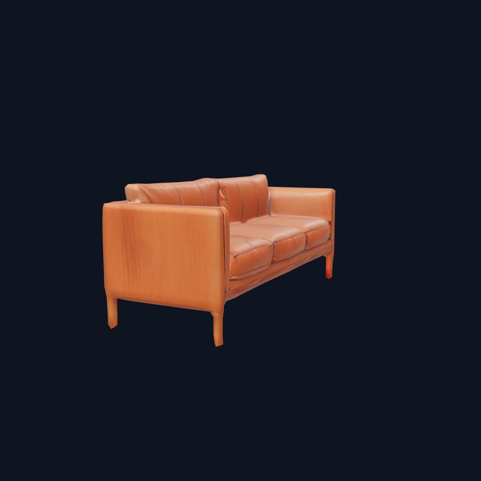 Classic Leather Sofa model pack