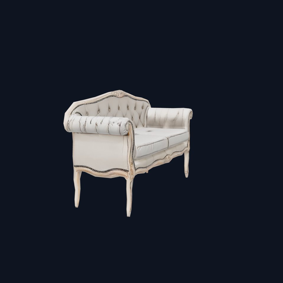 Chic Vintage Sofa model pack