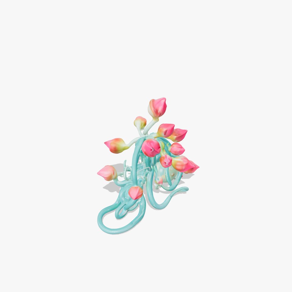 Vibrant Budded Vine model pack