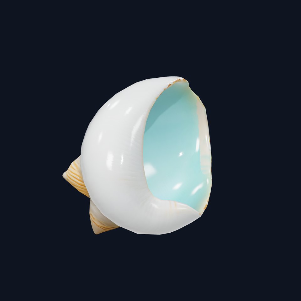 Serene Seashell Aquatic model pack