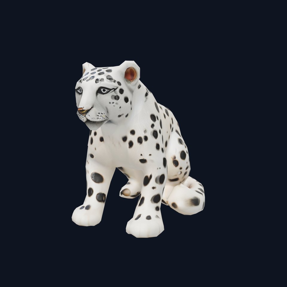 Spotted Snow Leopard model pack