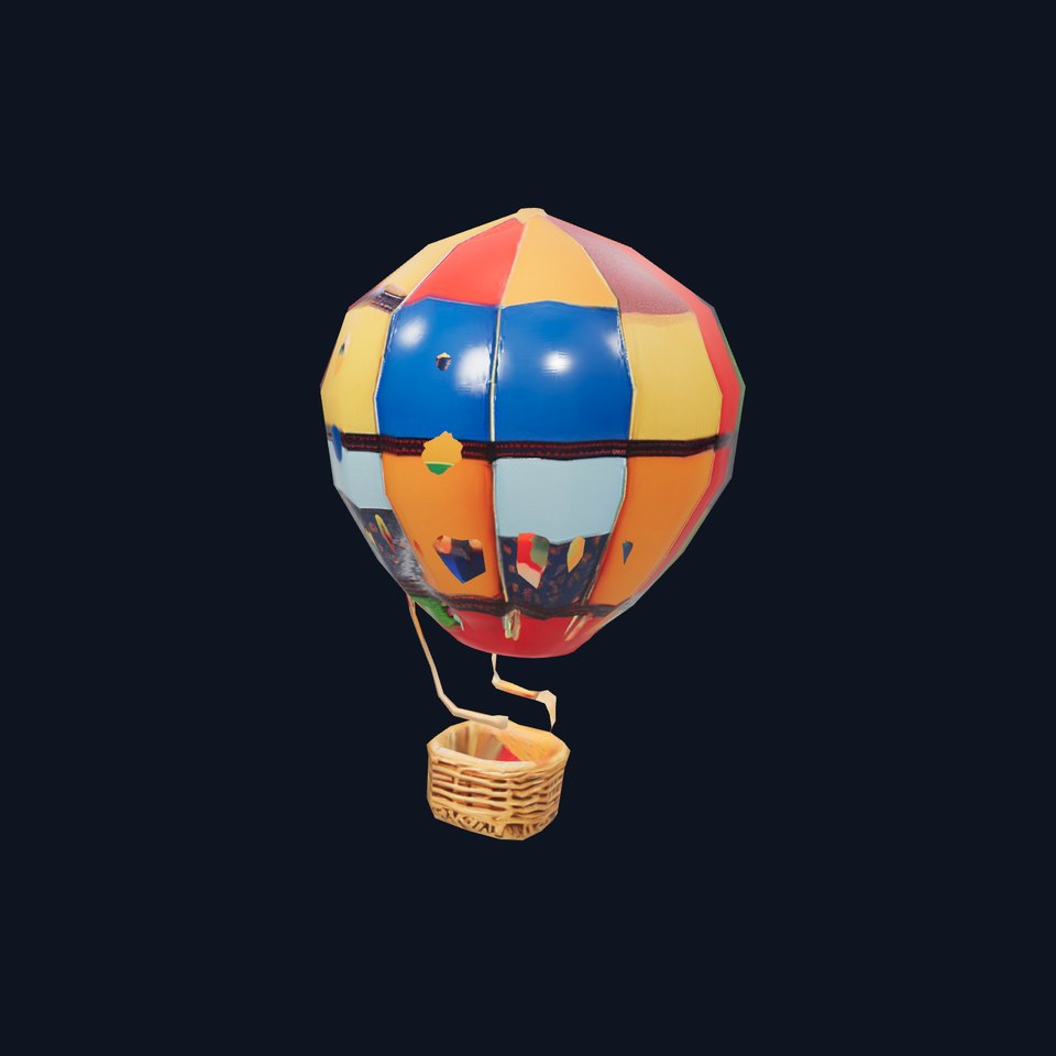 Patchwork Hot Air Balloon model pack