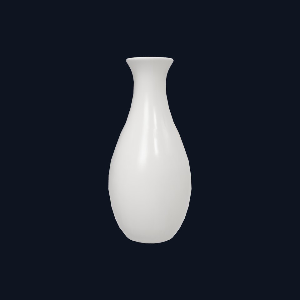 Elegant Geometric Vase model pack