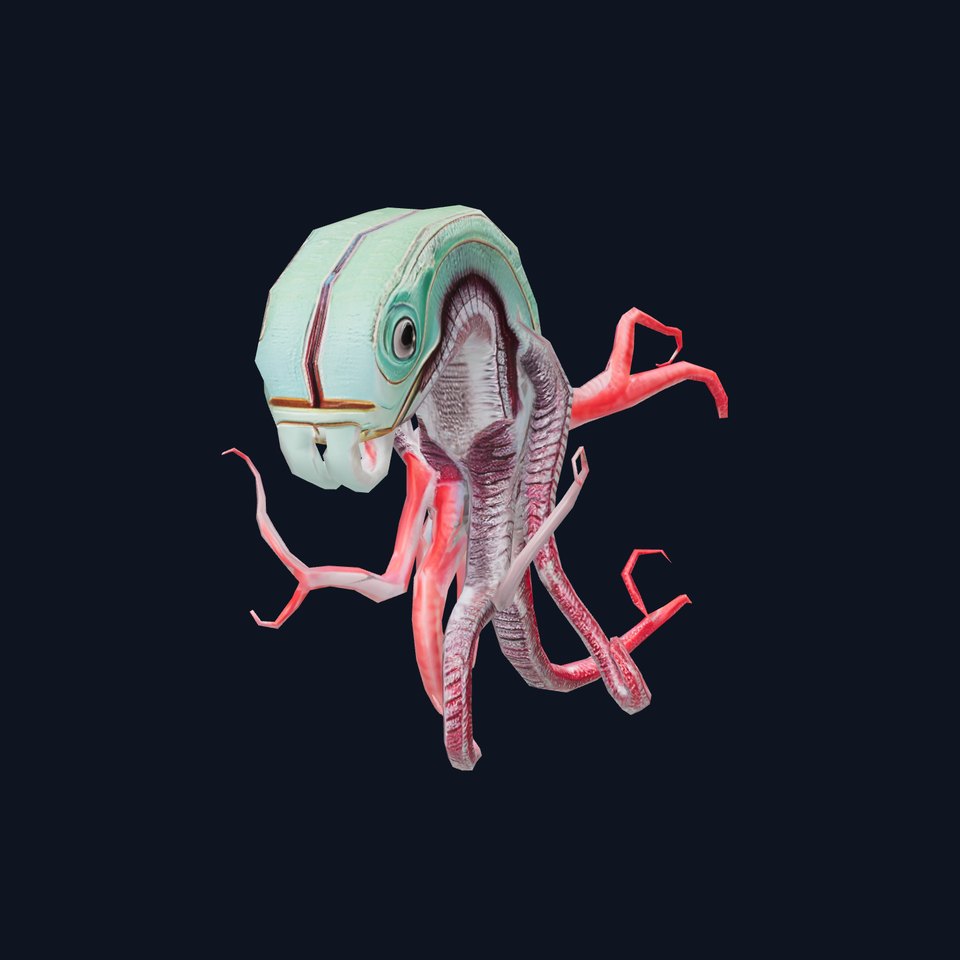 Aqua Tentacle Creature model pack