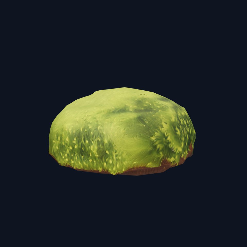 Green Moss Cushion model pack