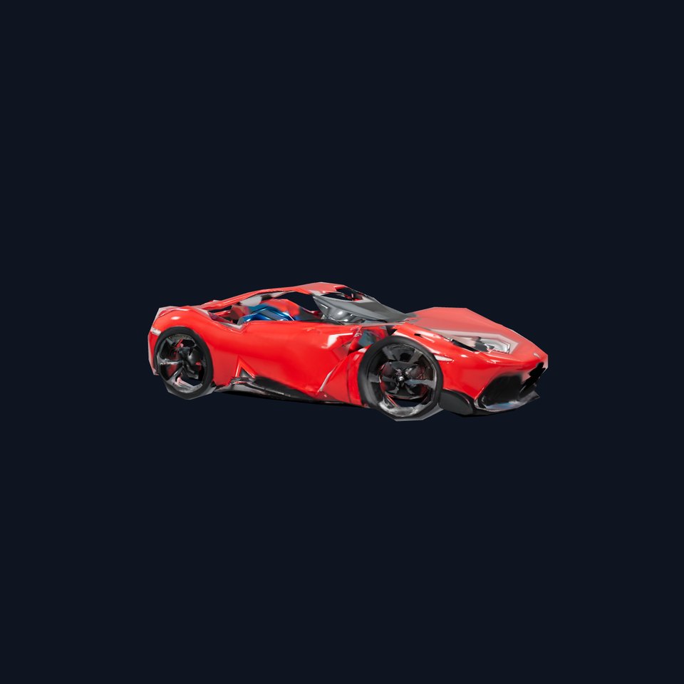 Sleek Red Sports Car model pack