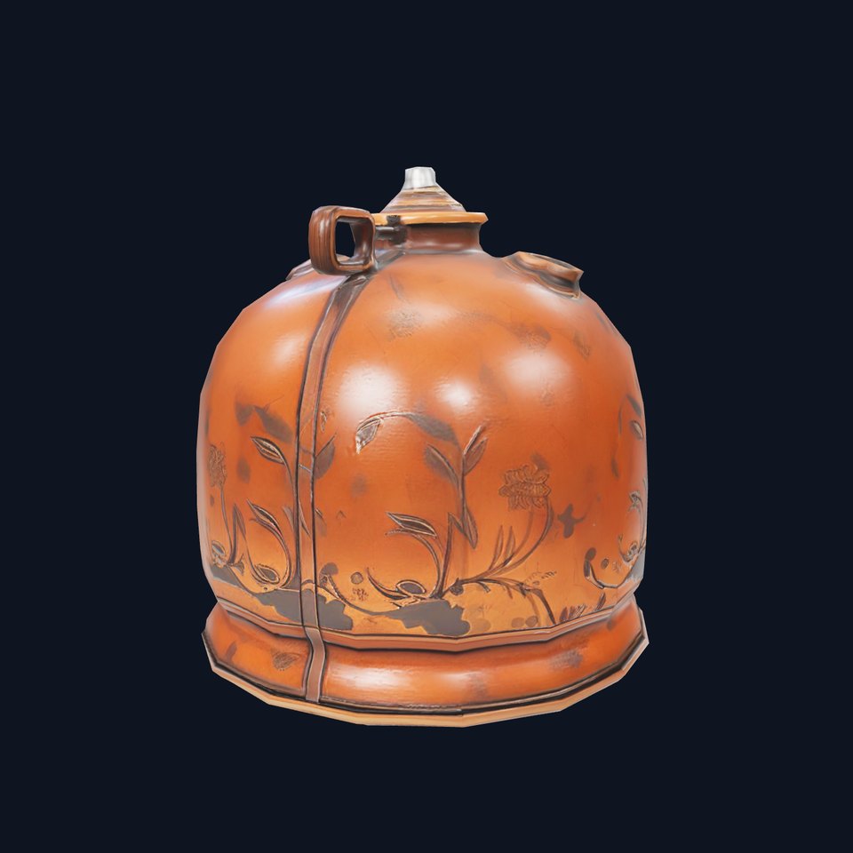 Antique Copper Jug model pack