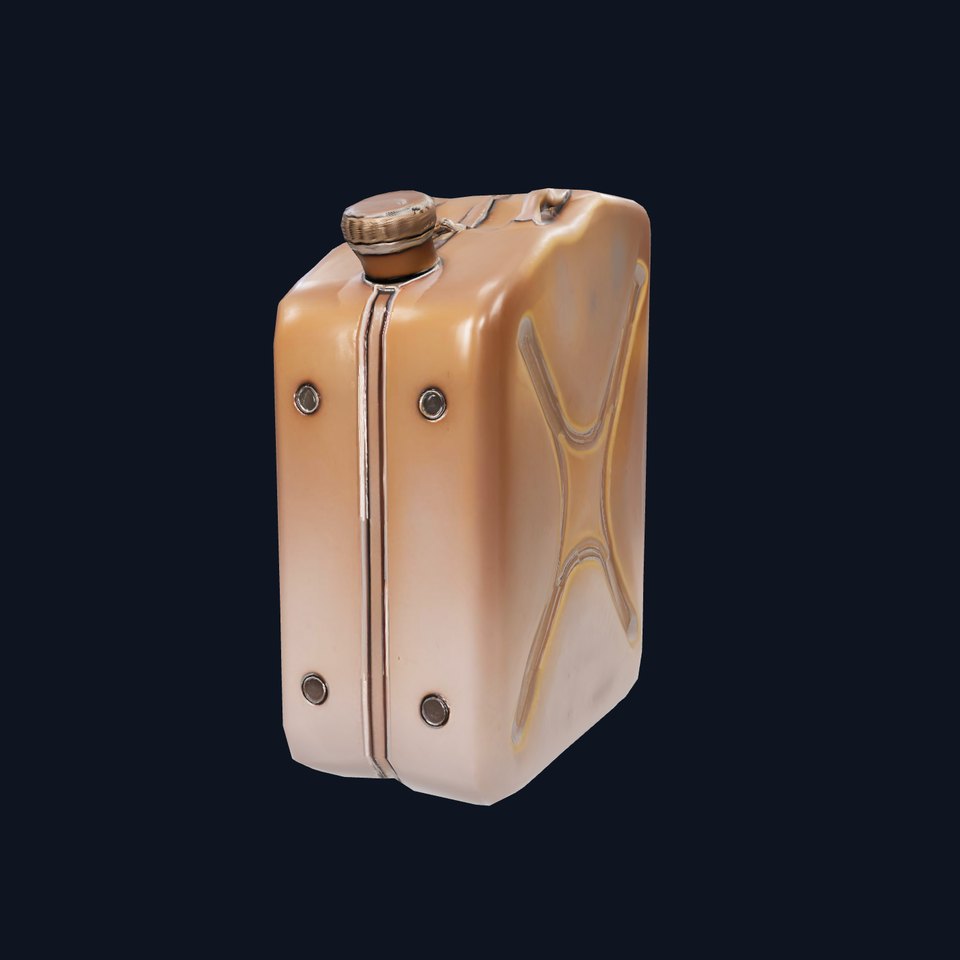 Vintage Bronze Jerry Can model pack