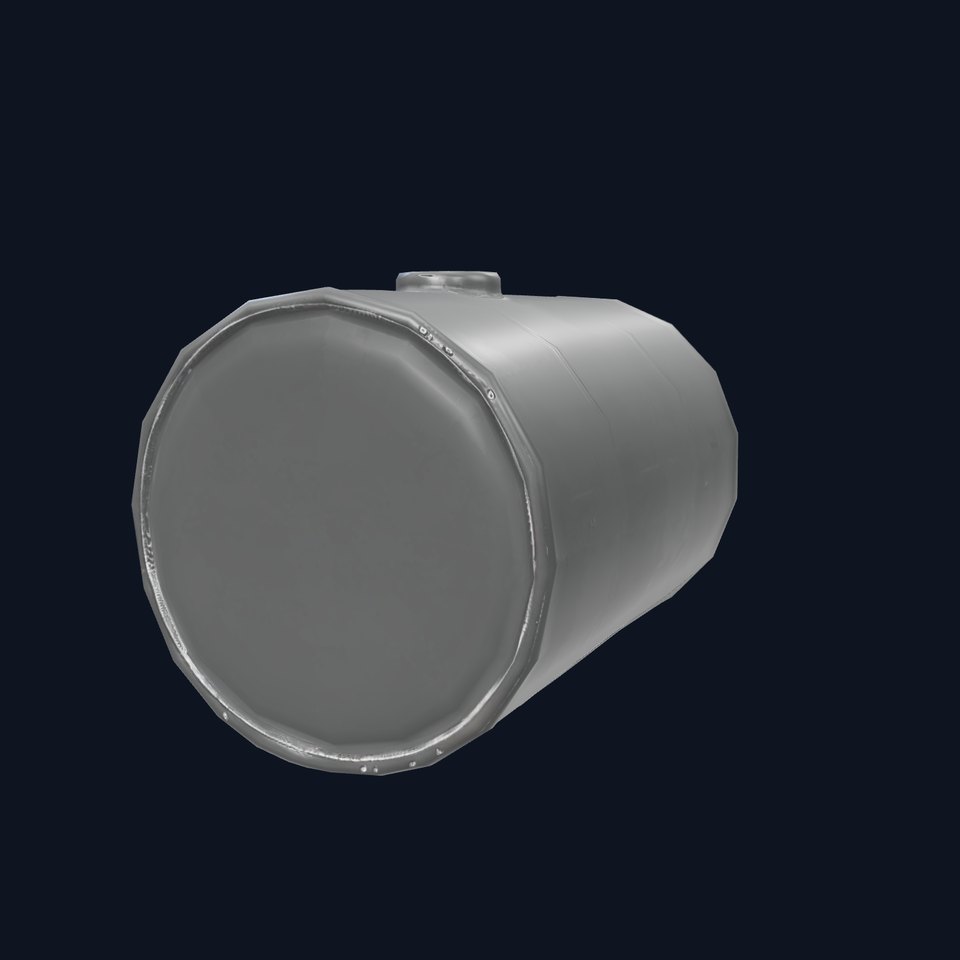 Industrial Black Cylinder model pack