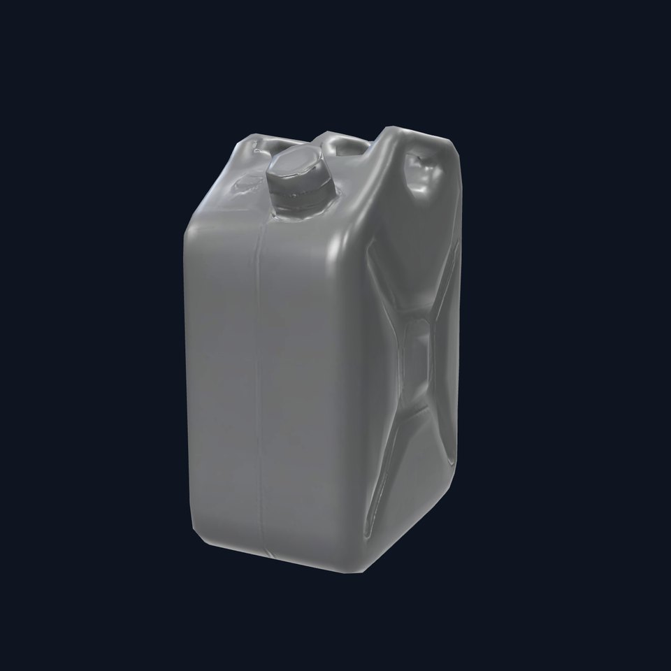 Sleek Black Jerrycan model pack