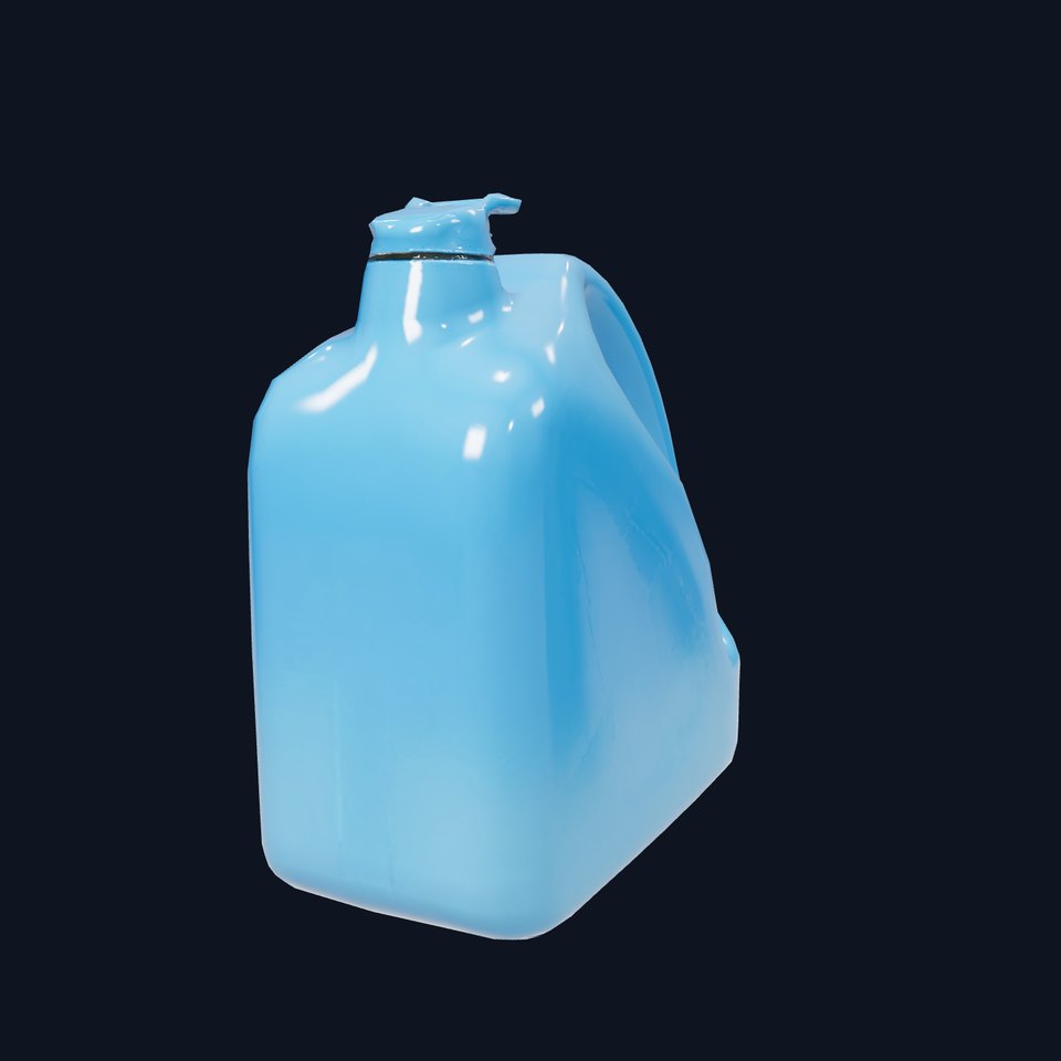 Blue Plastic Jug model pack