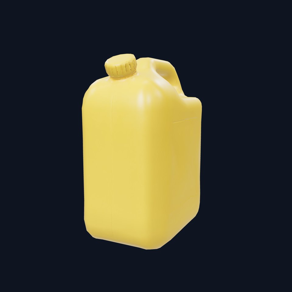 Yellow Fuel Canister model pack