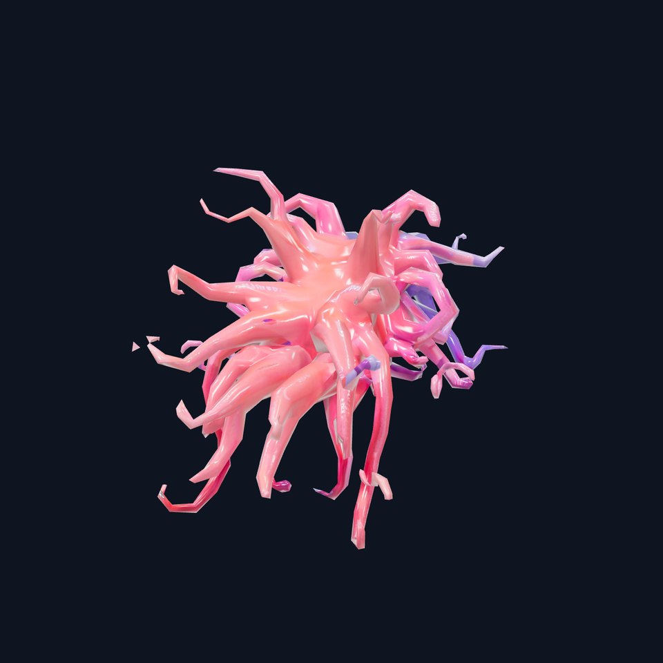 Vibrant Tentacle Coral model pack