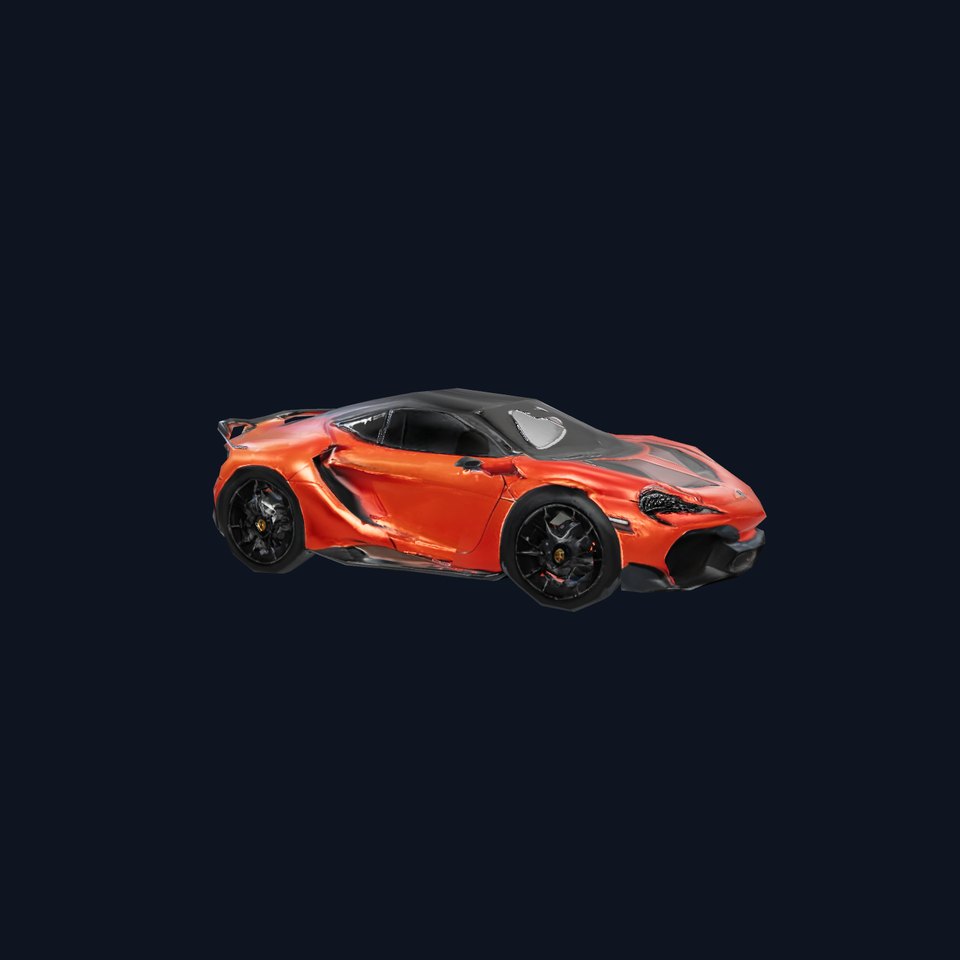 Luminous Orange Sports Car model pack