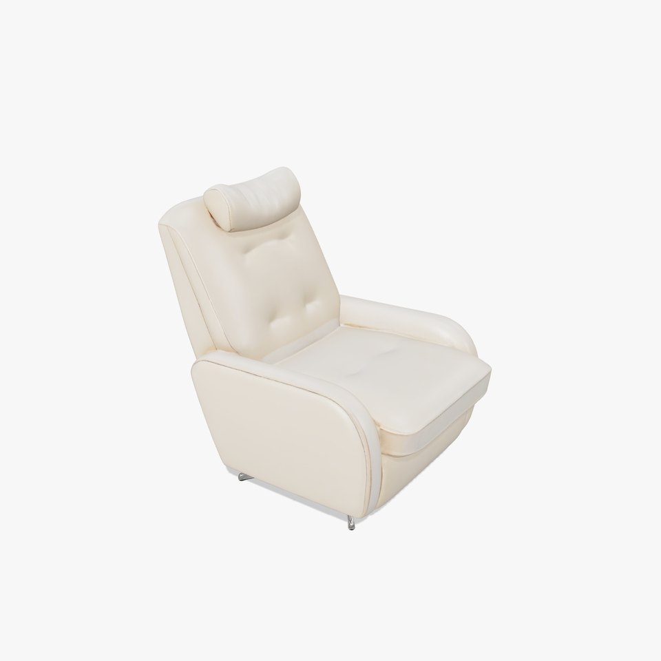 Cream Recliner Chair model pack