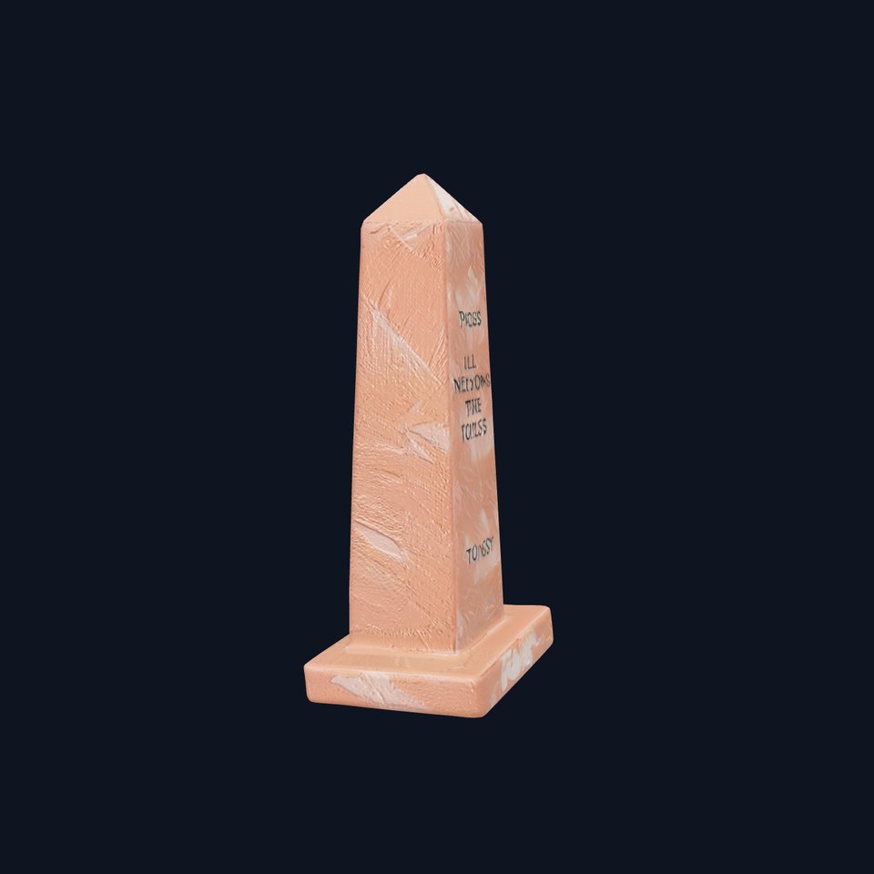 Marble Obelisk Sculpture model pack