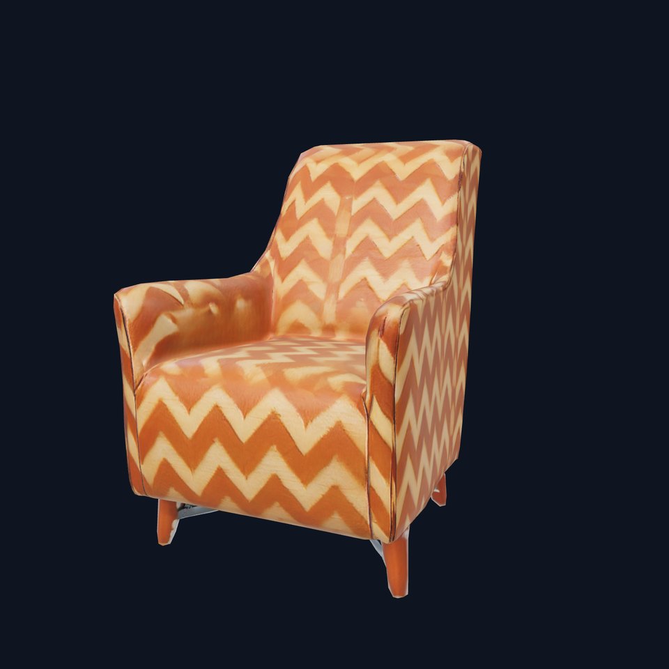 Zigzag Pattern Armchair model pack