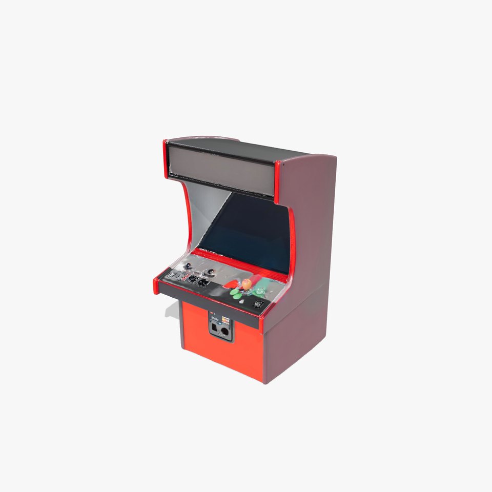Retro Red Arcade Machine model pack