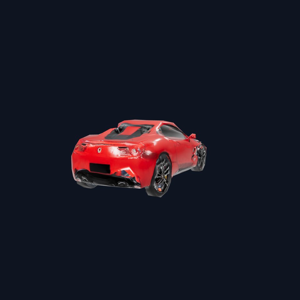 Sleek Red Sportscar model pack