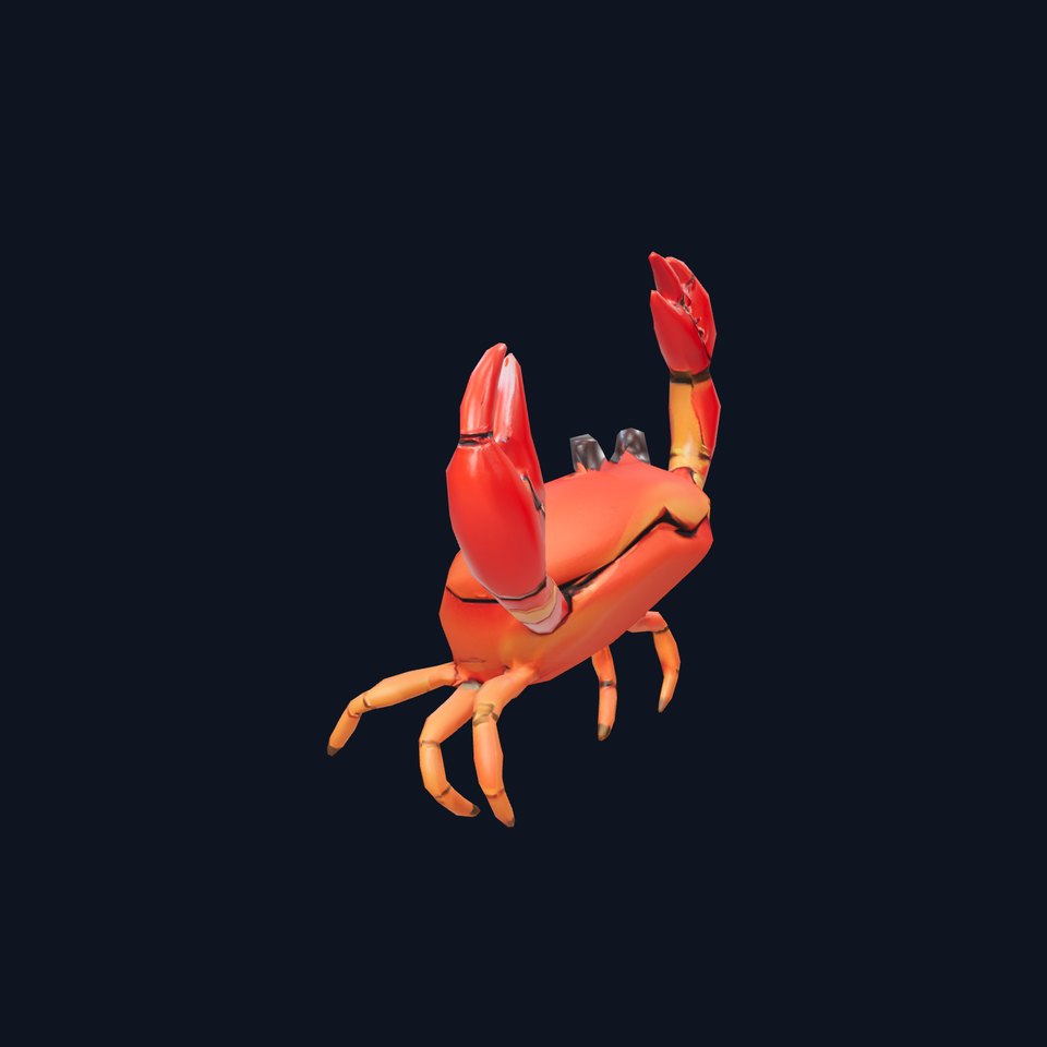 Red Crab Cartoon model pack