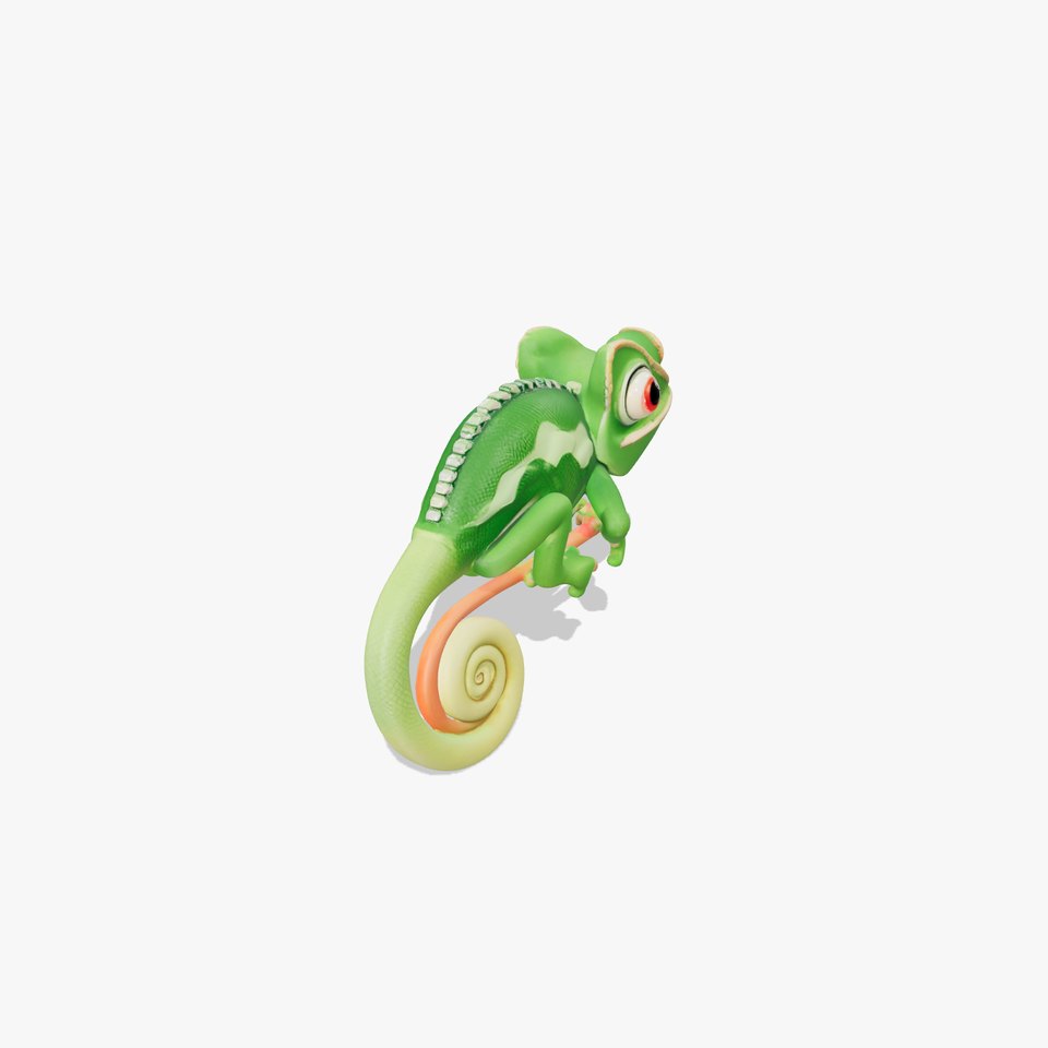 Green Chameleon Creature model pack