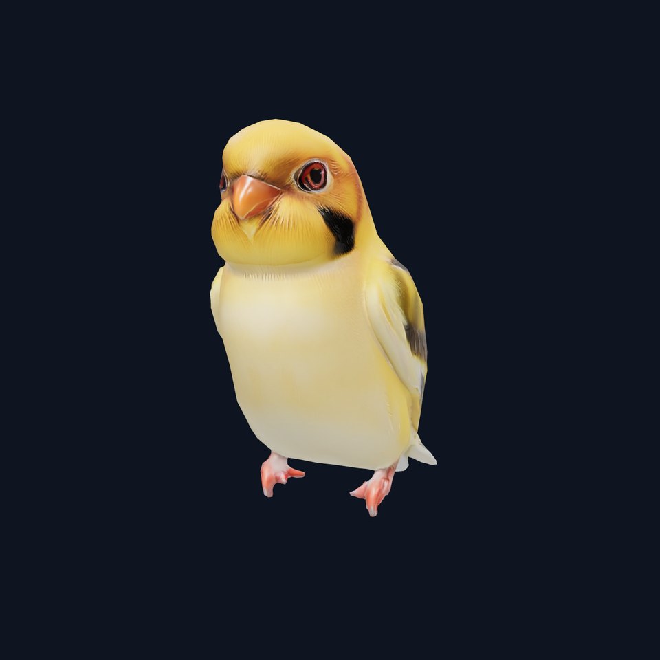 Golden Finch Bird model pack