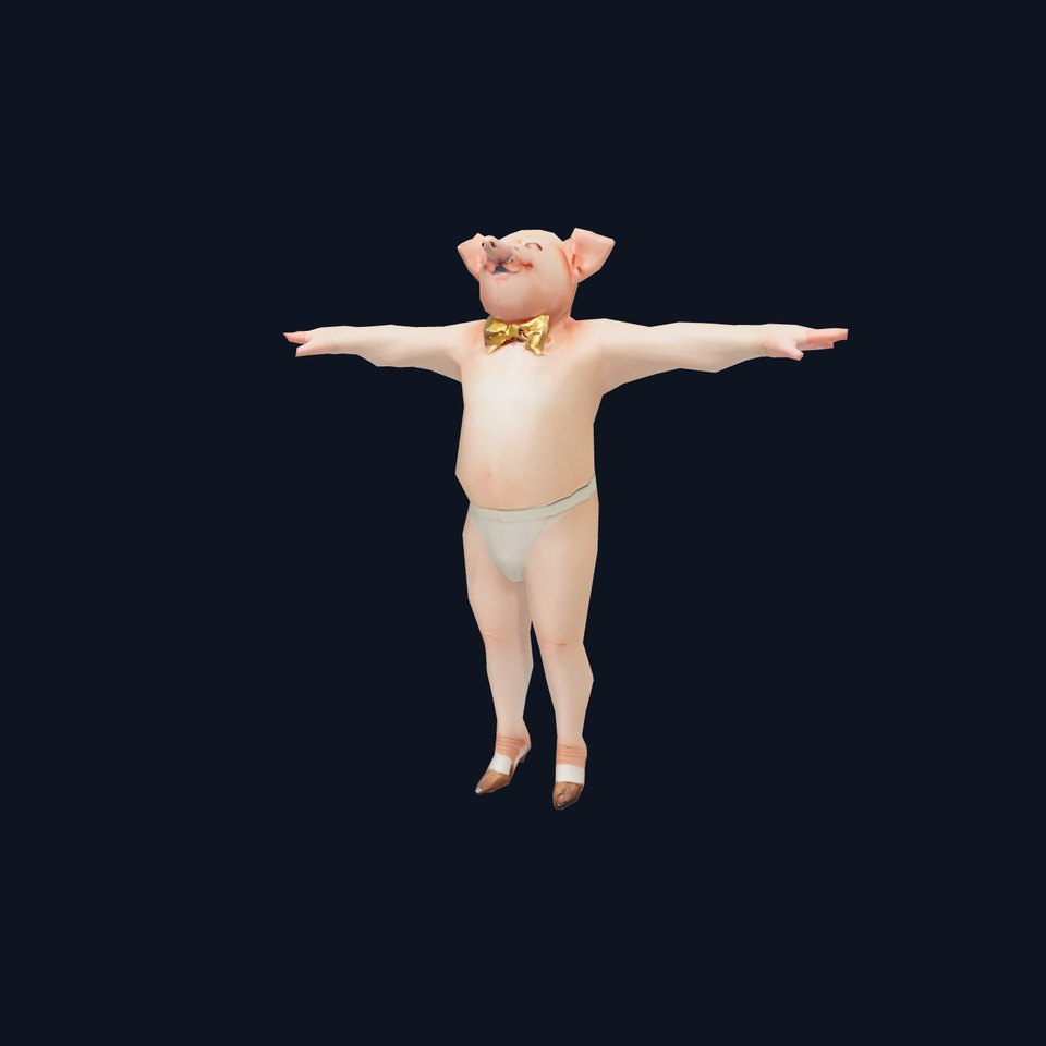 Playful Piggy Performer model pack