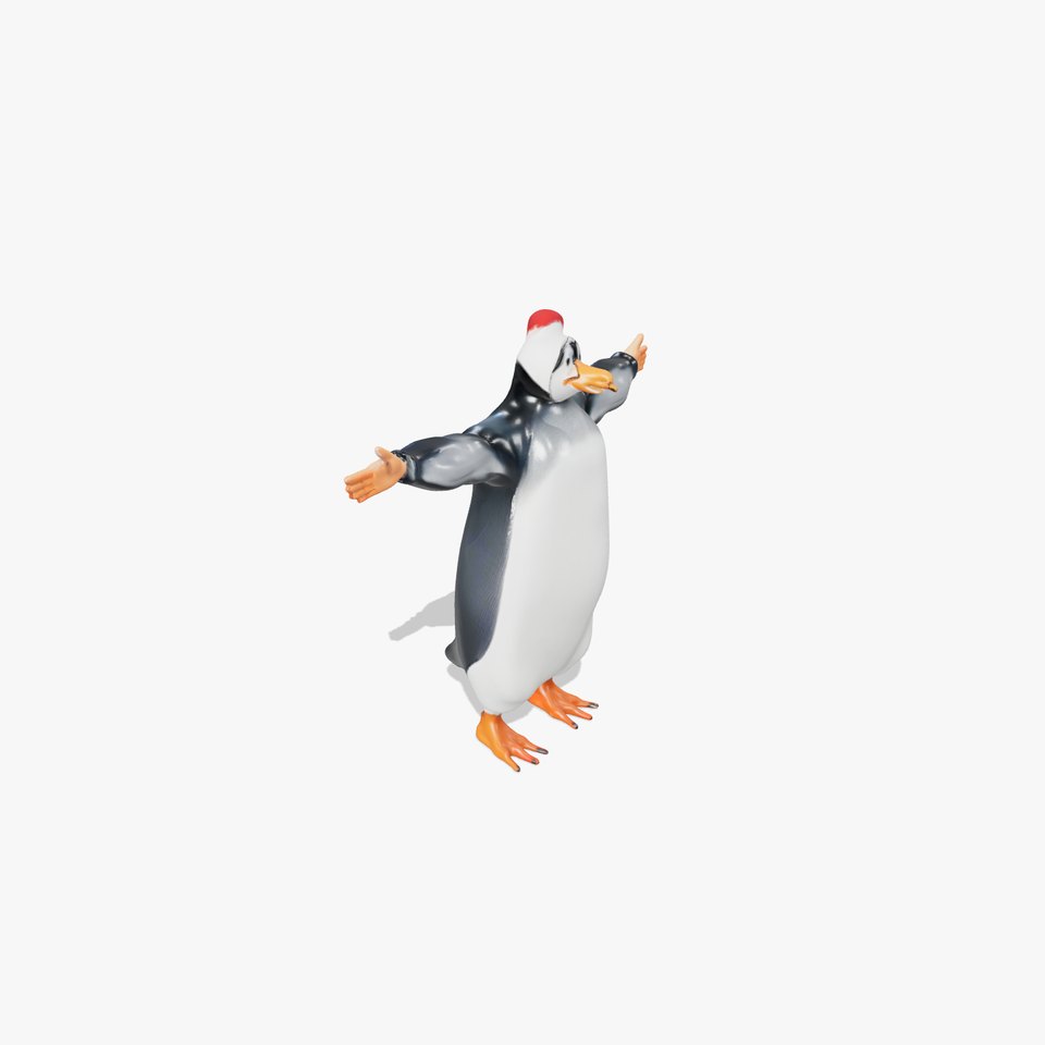 Festive Penguin Holiday model pack