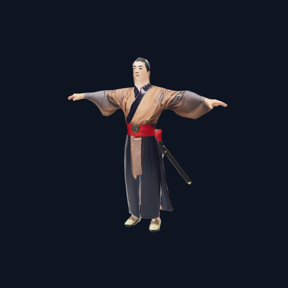 Traditional Samurai Garb model pack