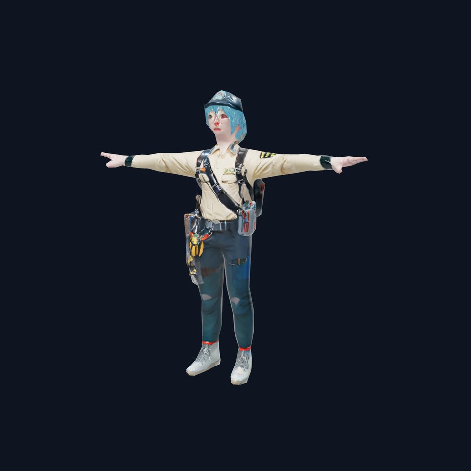 Aqua Haired Adventurer model pack