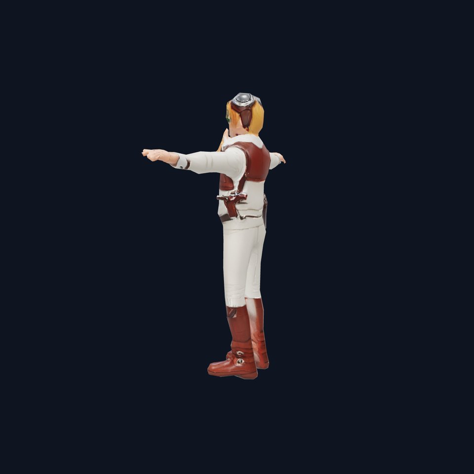 Aviator Girl Pilot model pack