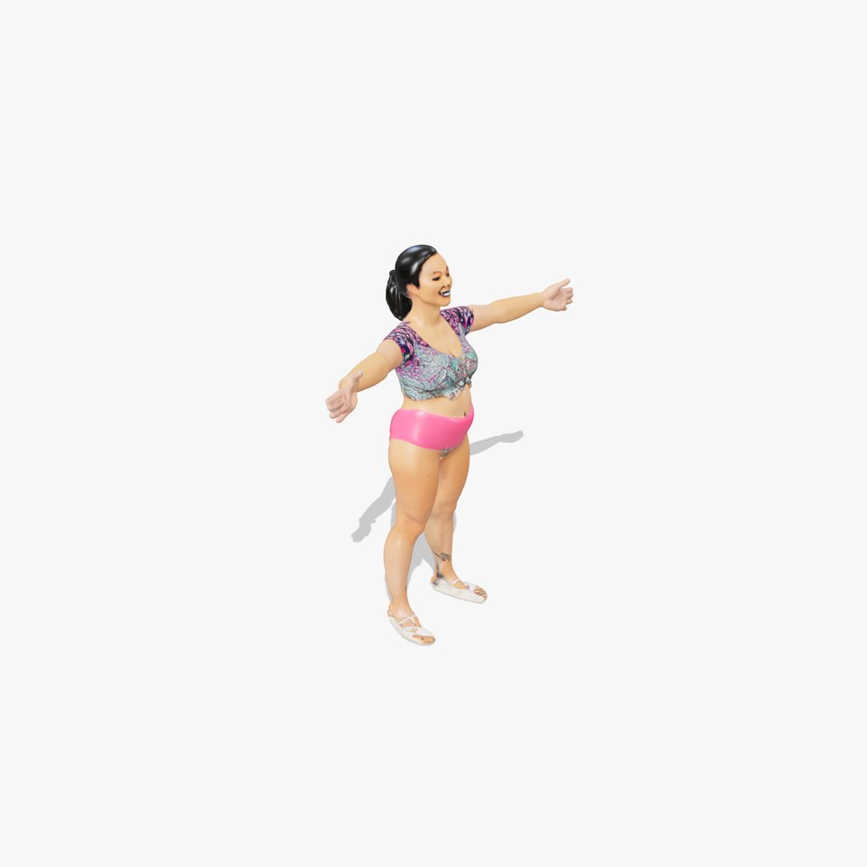 Colorful Beachwear model pack