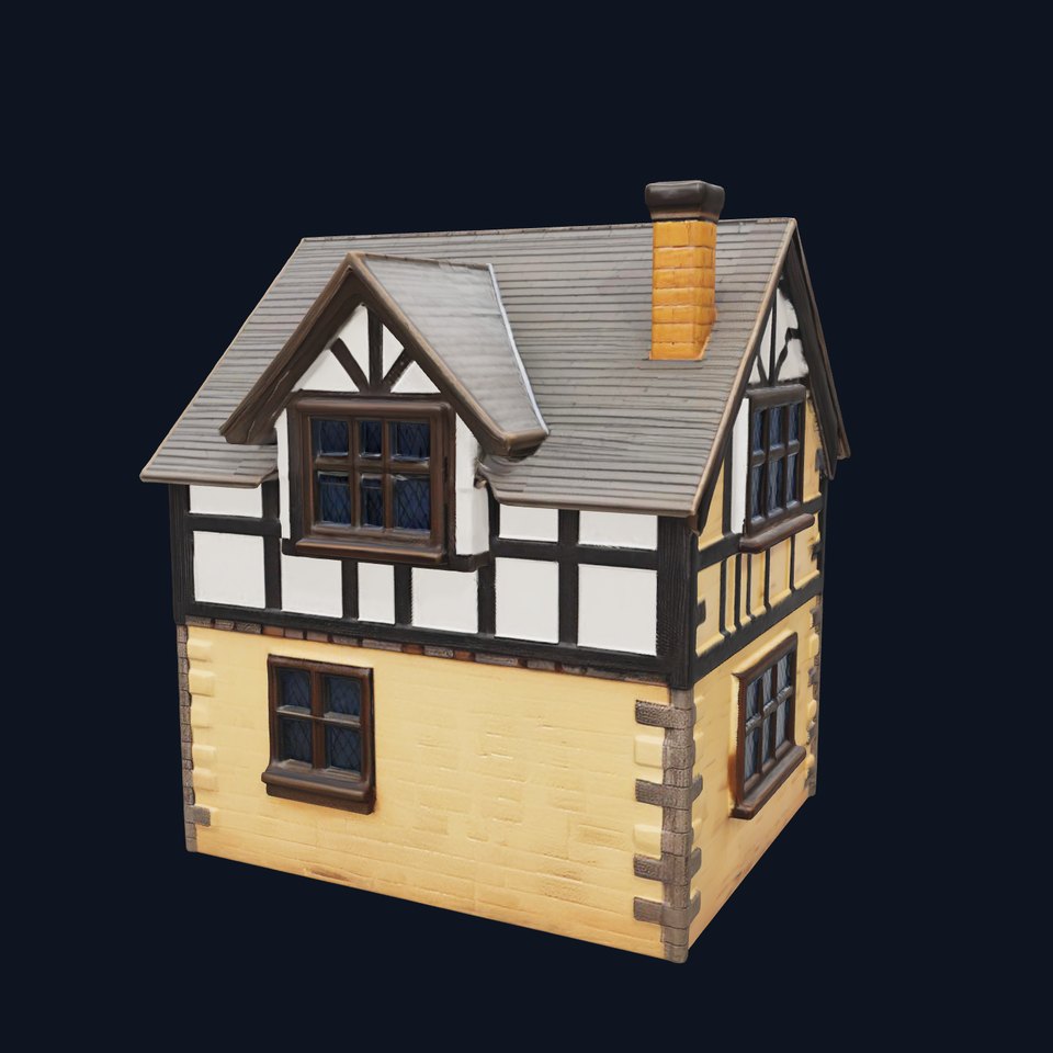 Charming Tudor Cottage model pack