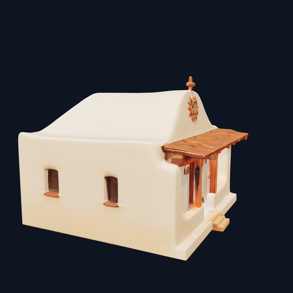 Adobe Style House model pack