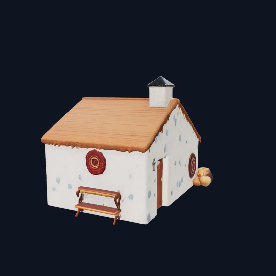 Rustic Stone Cottage model pack