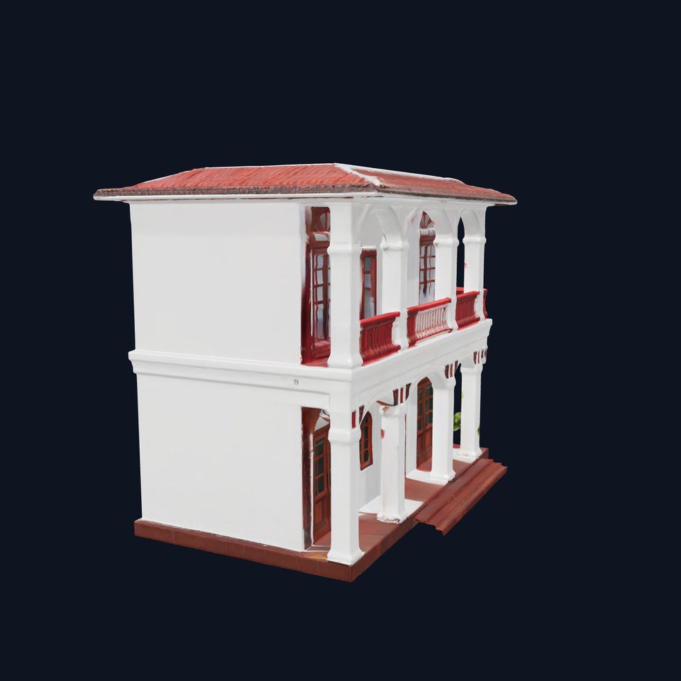 Classic Colonial House model pack