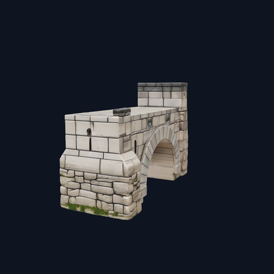 Ancient Stone Bridge model pack
